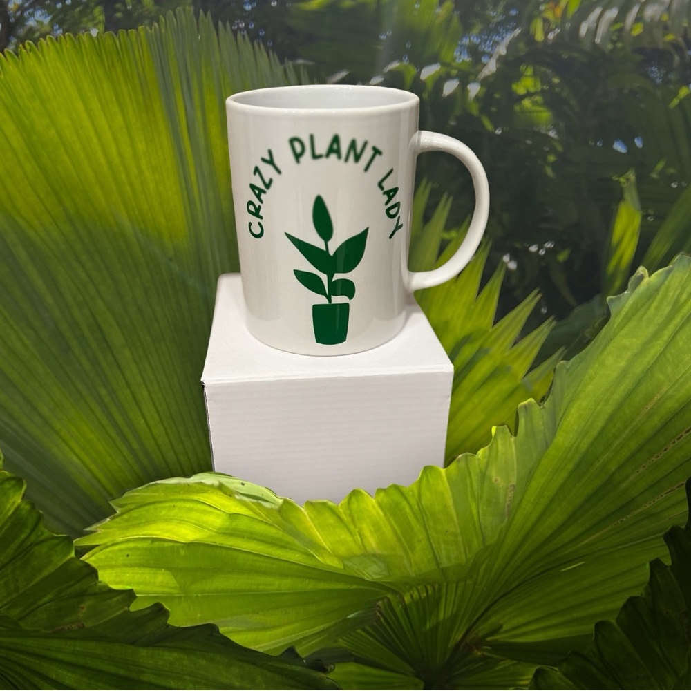 NIB Crazy Plant Lady 15 oz. Mug!